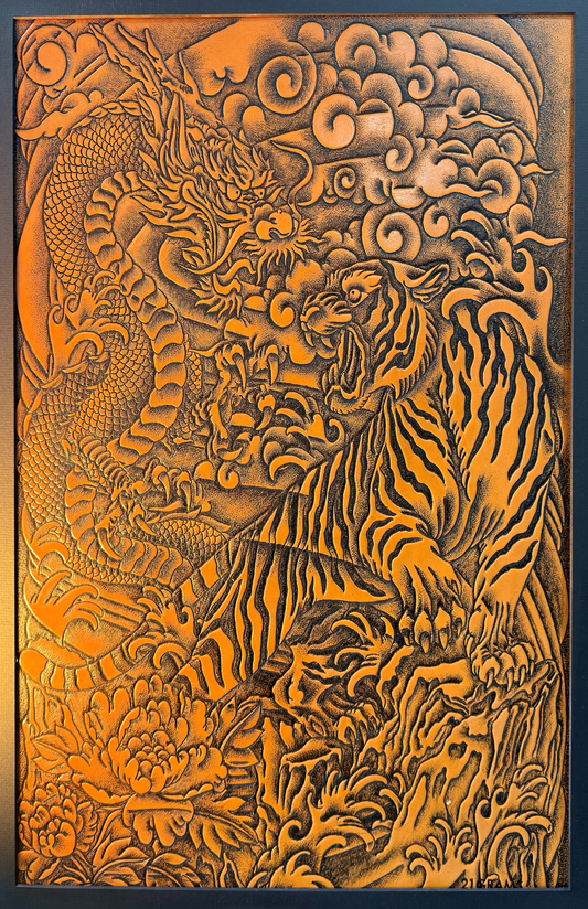 THE WILL WITHIN - Original Leather Art